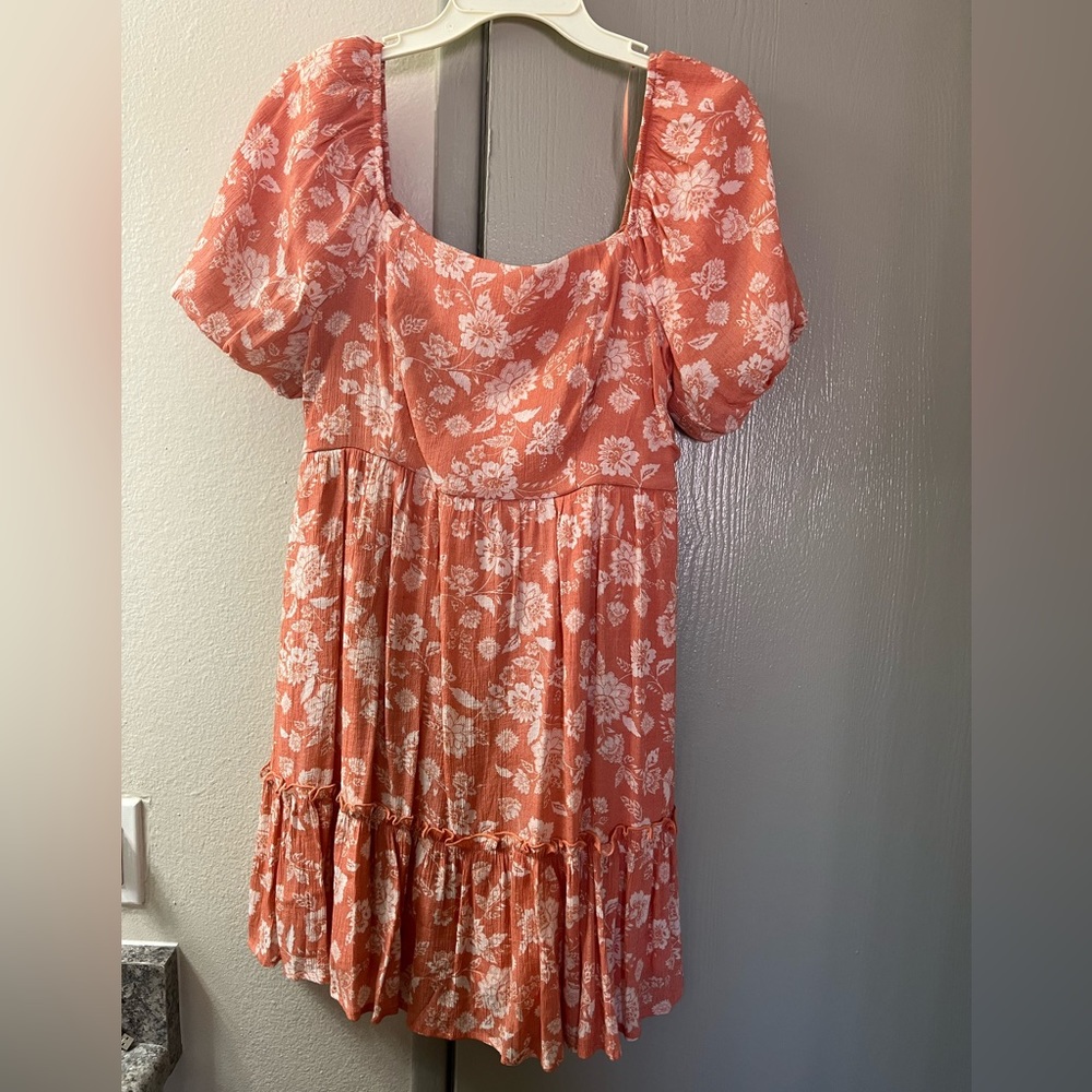 RUFFLE FLORAL DRESS